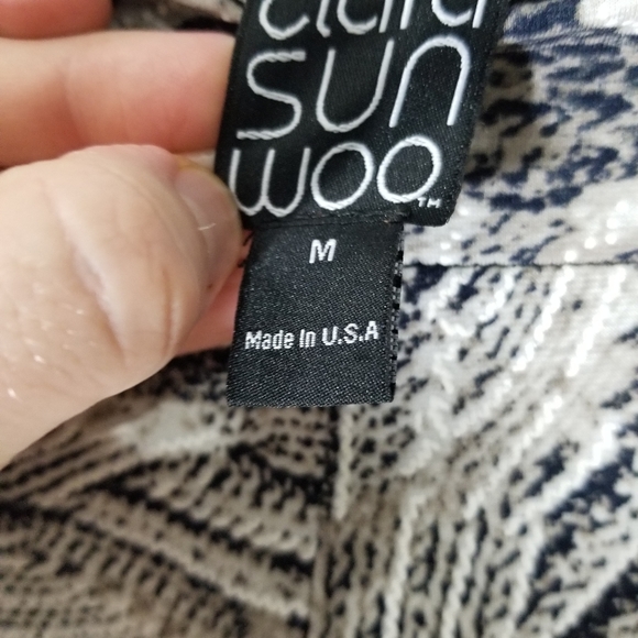 Ciara Sunwoo Geo Print Palazzo Pants Size M USA - Picture 2 of 2